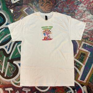 Custom BadSeed “Joshua Tree Tripping” Acid Trip Tree White T-Shirt - Unisex